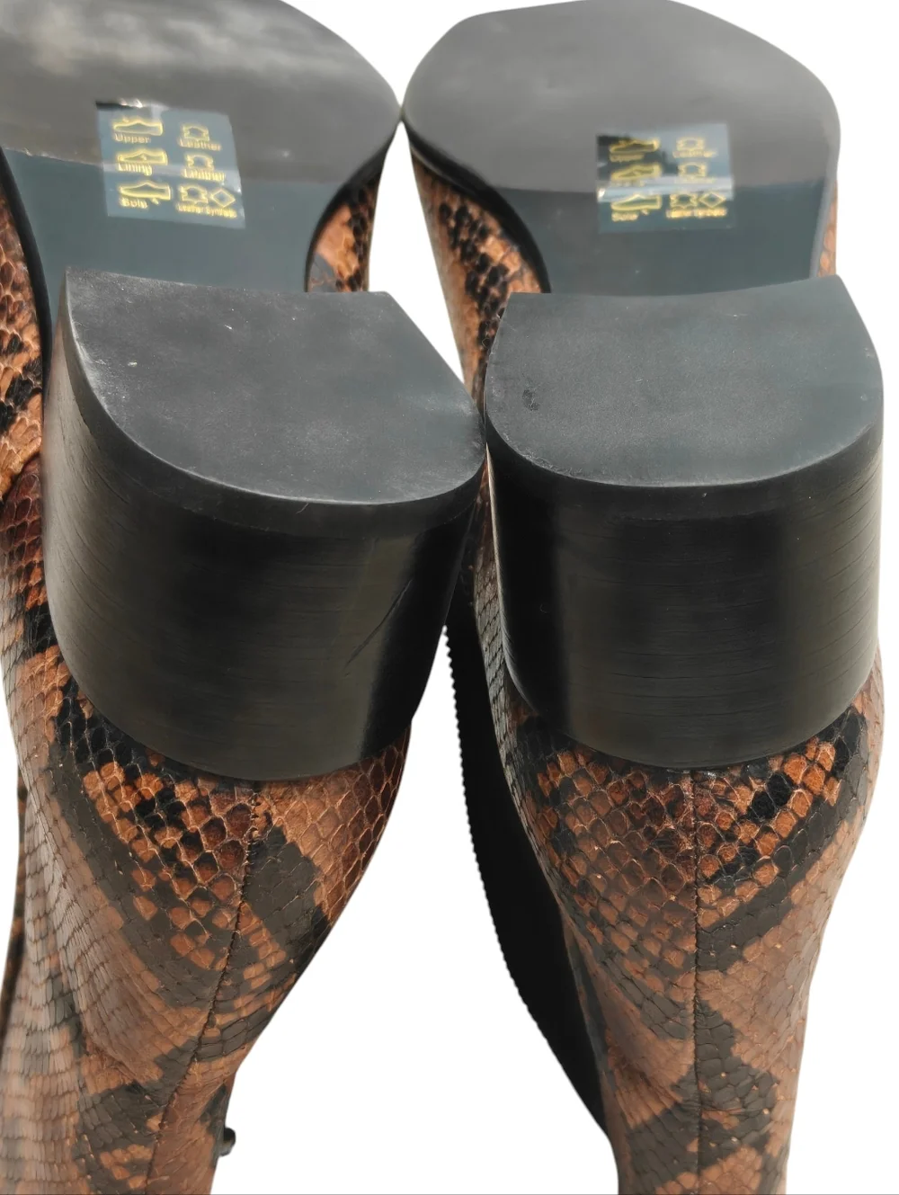 RAG & BONE NWOT Aslen Snake Embossed Boots in Golden Brown Size 38/8